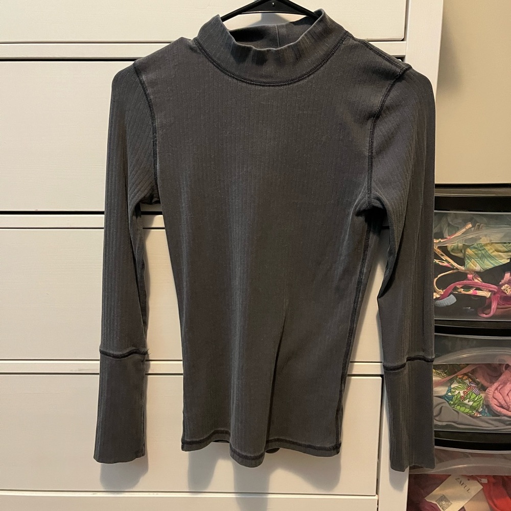 Free People Mock Neck Long Sleeve